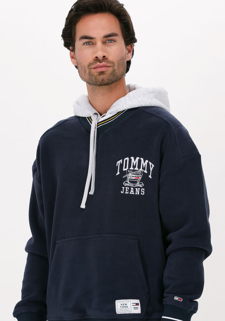 Dunkelblau TOMMY JEANS Sweatshirt TJM POLAR V-NECK HOODIE - large