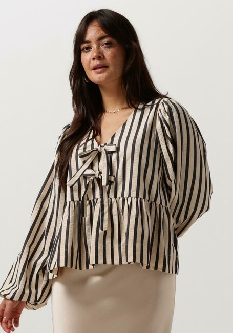 Blaue NEO NOIR Blusen BESSIE CONTRAST STRIPE BLOUSE - large