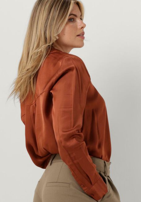 Braune MODSTRÖM Blusen BEATEMD SHIRT - large