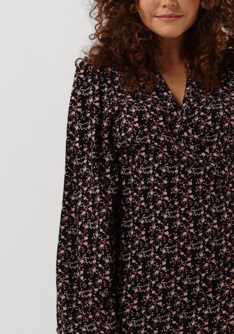 Schwarze MSCH COPENHAGEN Minikleid MSCHMESSINA MOROCCO WRAP DRESS AOP - large