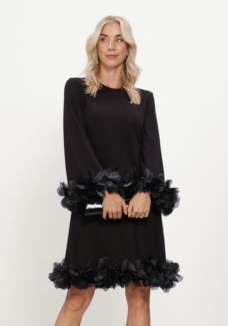 Schwarze ANA ALCAZAR Minikleid DRESS FLOWERS - large