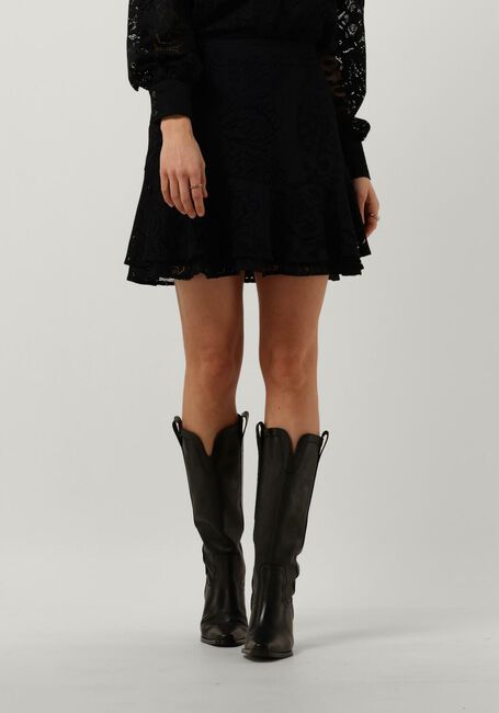 Schwarze ALIX THE LABEL Minirock LADIES KNITTED LACE SKIRT - large