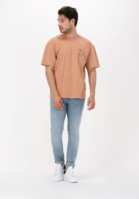 Orangene EDWIN T-shirt KISSU CHEST NATURAL TS Orangene EDWIN T-shirt KISSU CHEST NATURAL TS - large