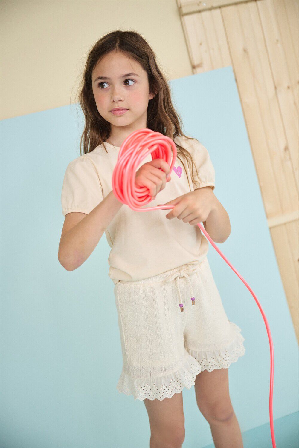 Creme NONO Kurze Hose SARA STRUCTURED SHORT - large