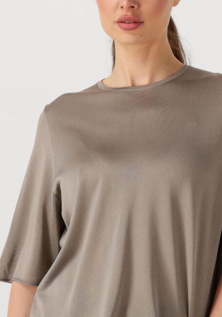 Graue DRYKORN T-shirt NISLE - large