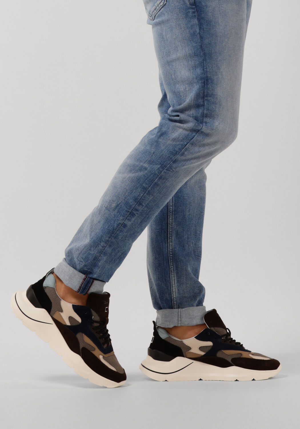 Braune D.A.T.E Sneaker Low FUGA HEREN - large