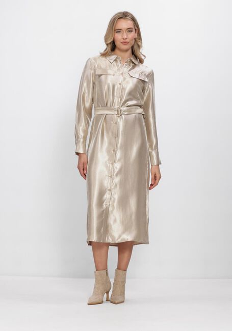 Goldfarbene FREEBIRD Kleider WV-SHINY-TWILL-VIS-26-1 - large