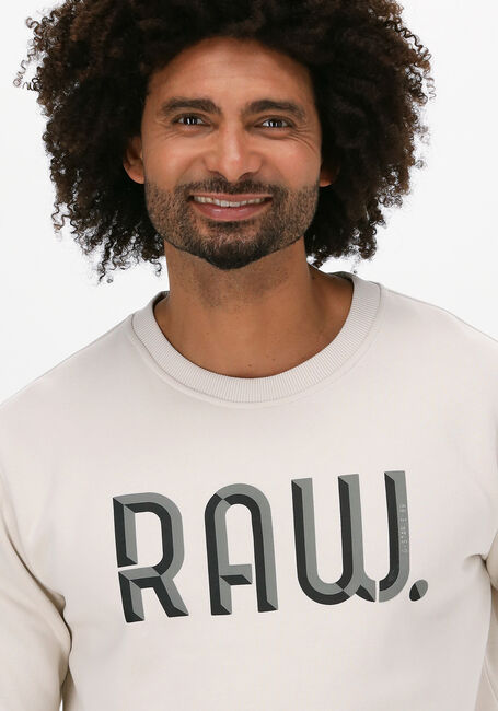 Nicht-gerade weiss G-STAR RAW Sweatshirt A971 - ASHOR SWEAT R- 3D RAW. - large