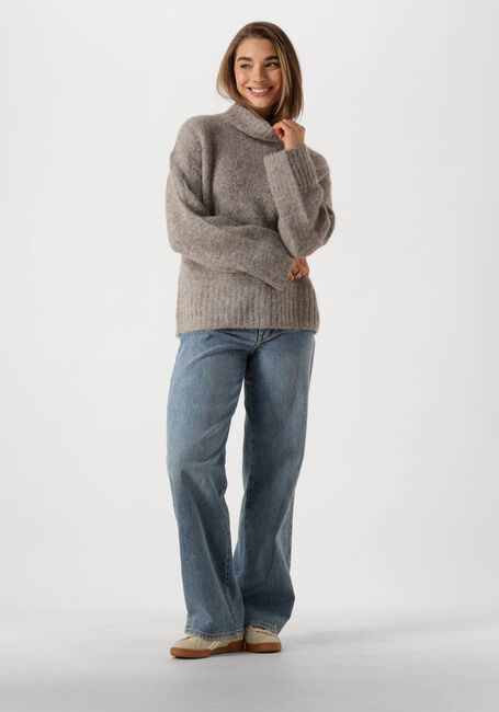 Graue SELECTED WOMEN Pullover SLFGABELLA LS KNIT HIGH-NECK - large