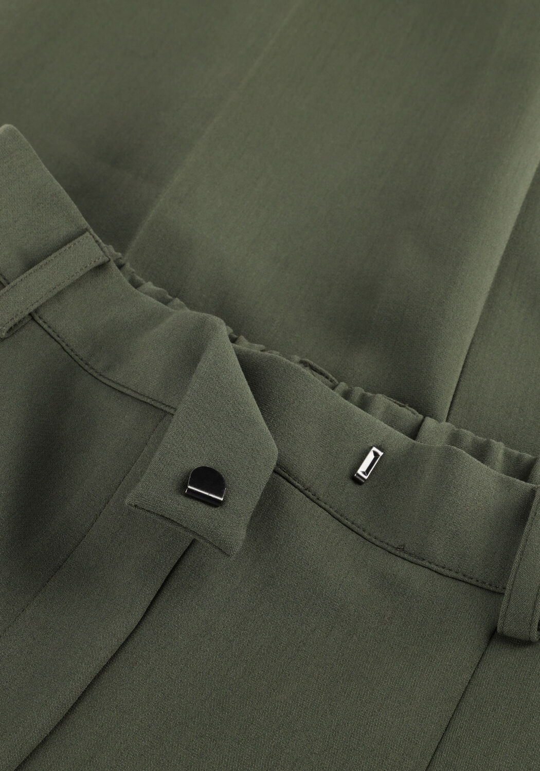 Khaki ANOTHER LABEL Weite Hose MOORE PLEATED PANTS - large