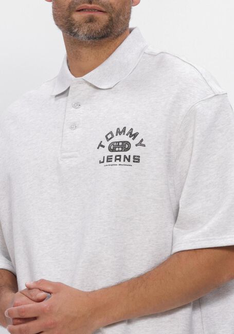 Graue TOMMY JEANS Polo-Shirt TJM 90S SOLID SPORT POLO - large
