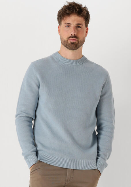 Hellblau SELECTED MEN Pullover SLHDANE LS KNIT STRUCTURE CREW NECK NOOS - large