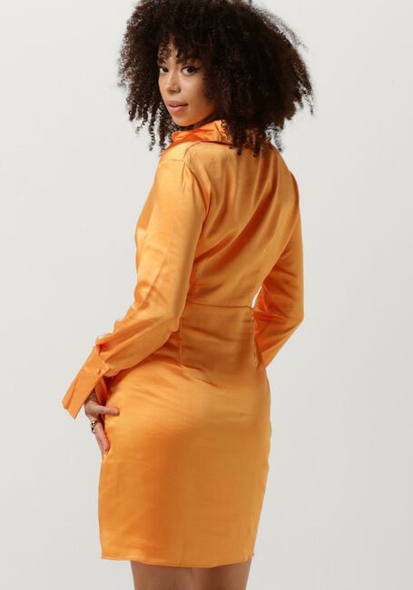 Orangene COLOURFUL REBEL Minikleid METTE SATIN WRAP DRESS - large
