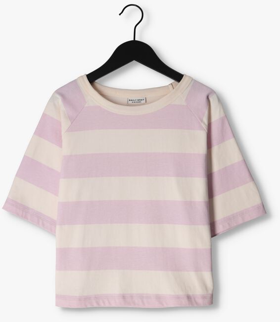 Hell-Pink DAILY BRAT T-shirt STRIPED T-SHIRT - large