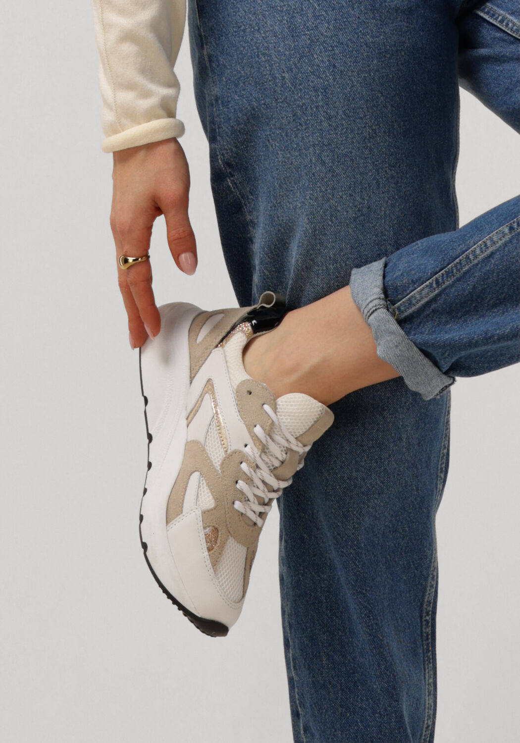 Beige OMODA Sneaker Low CIBEL - large