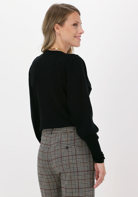 Schwarze SUMMUM Sweatshirt PUFFY SLEEVE SWEATER BASIC KNIT - large