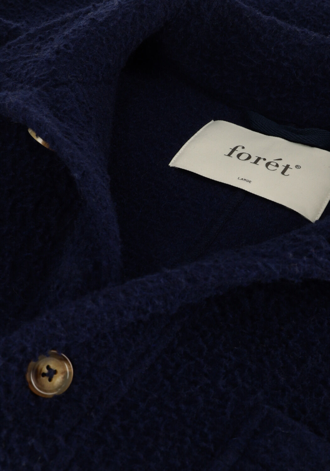 Dunkelblau FOR&Eacute;T Jack STAY WOOL OVERSHIRT - large