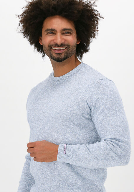 Hellblau SCOTCH & SODA Pullover MELANGE SWEATER CONTAINS RECYC - large