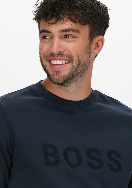 Dunkelblau BOSS BLACK Pullover WELOGO 10236723 - large