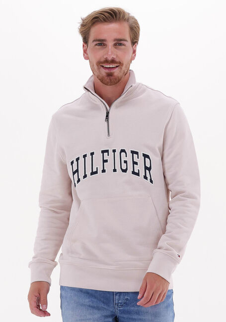 Weiße TOMMY HILFIGER Pullover HILFIGER ARCH CASUAL MOCKNECK - large
