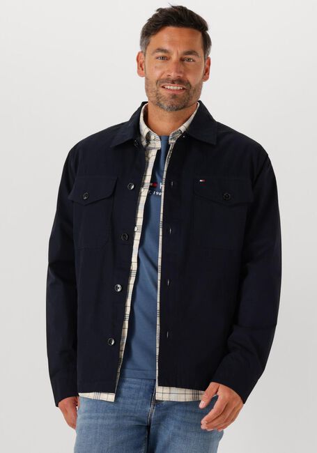 Dunkelblau TOMMY HILFIGER Jack COTTON TWILL SHIRT JACKET - large