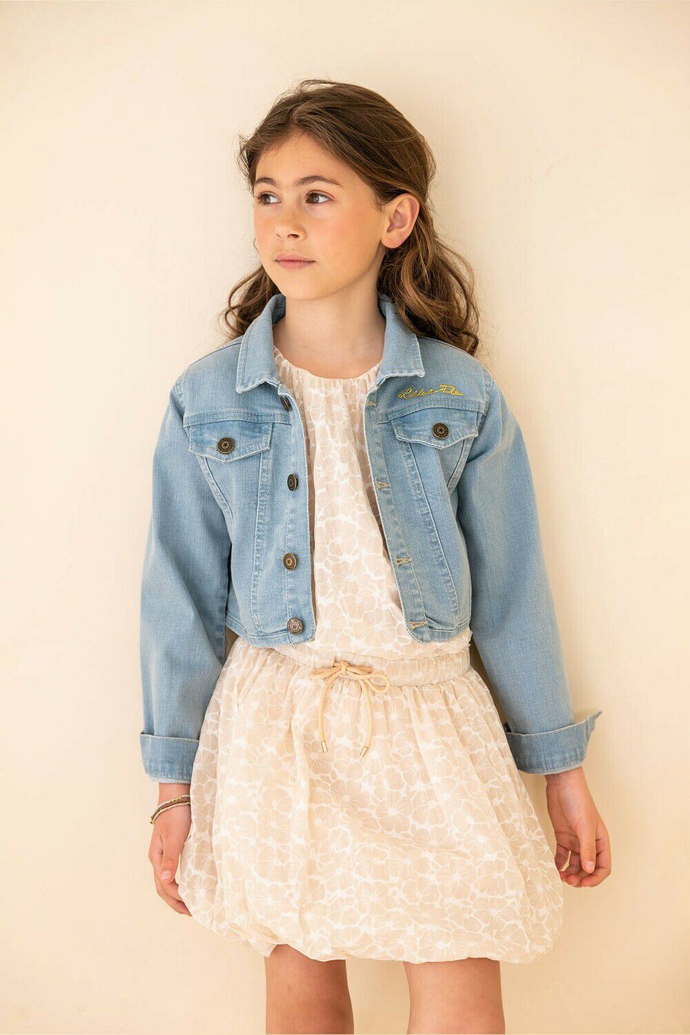 Blaue LIKE FLO Jeansjacke LS DENIM JACKET - large