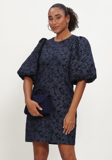 Dunkelblau NOTRE-V Minikleid NV-IZETTE TONED BROCADE - large