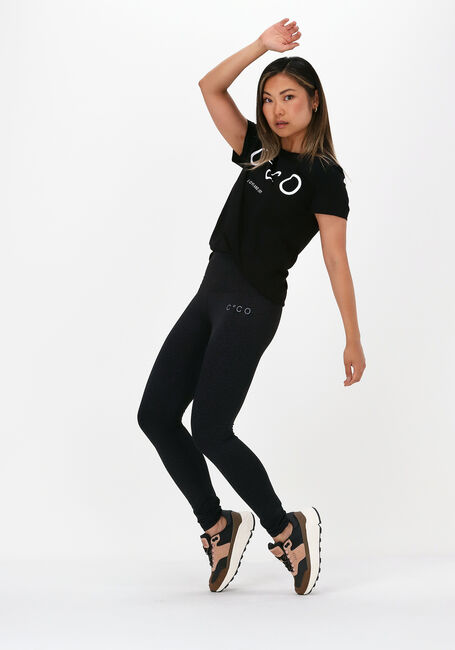 Schwarze CO'COUTURE Legging BAXTER ANIMAL TIEDS - large