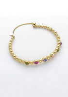 Goldfarbig NOTRE-V Armbänder BANGLE STONE MULTI - medium