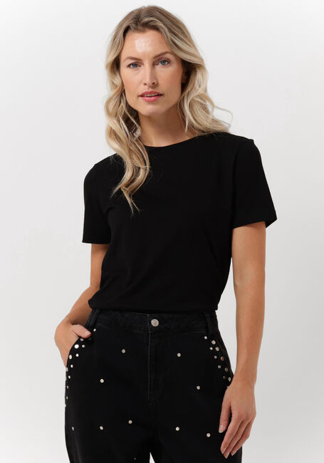 Schwarze SELECTED FEMME T-shirt SLFMYESSENTIAL SS O-NECK TEE - large