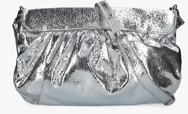 Silberne ALIX THE LABEL Clutch METALLIC FAUX LEATHER BAG - large