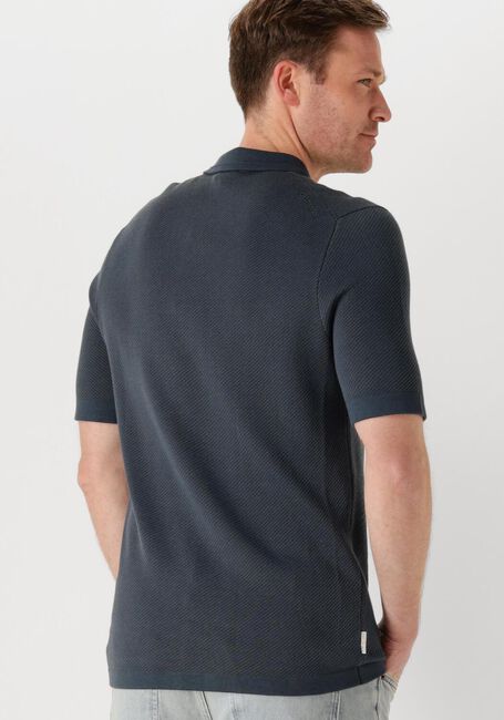 Blaue CAST IRON Polo-Shirt SHORT SLEEVE POLO REGULAR FIT COTTON MODAL - large