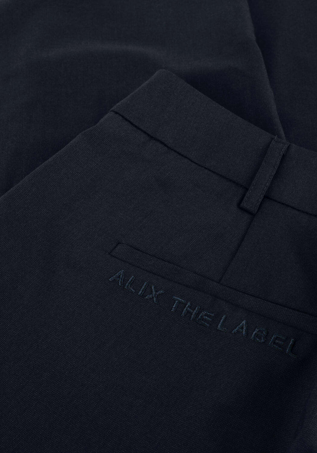 Dunkelblau ALIX THE LABEL Weite Hose LADIES WOVEN CLEAN PANTS - large