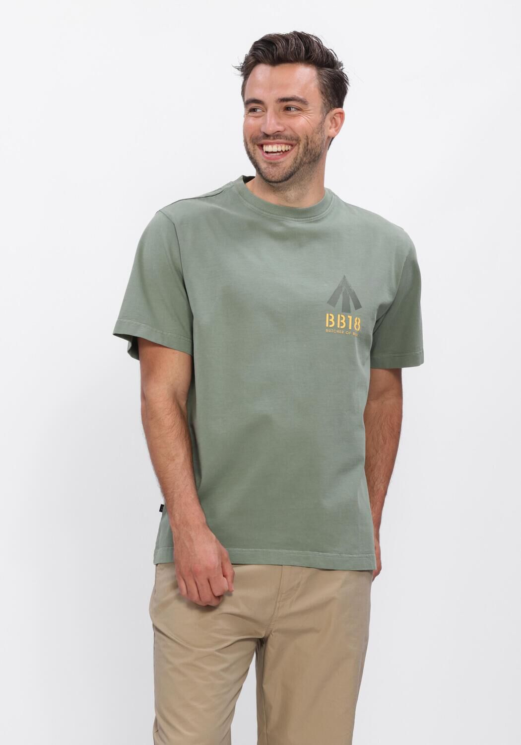 Gr&uuml;ne BUTCHER OF BLUE T-shirt ARMY CARLOW LOOSE TEE - large