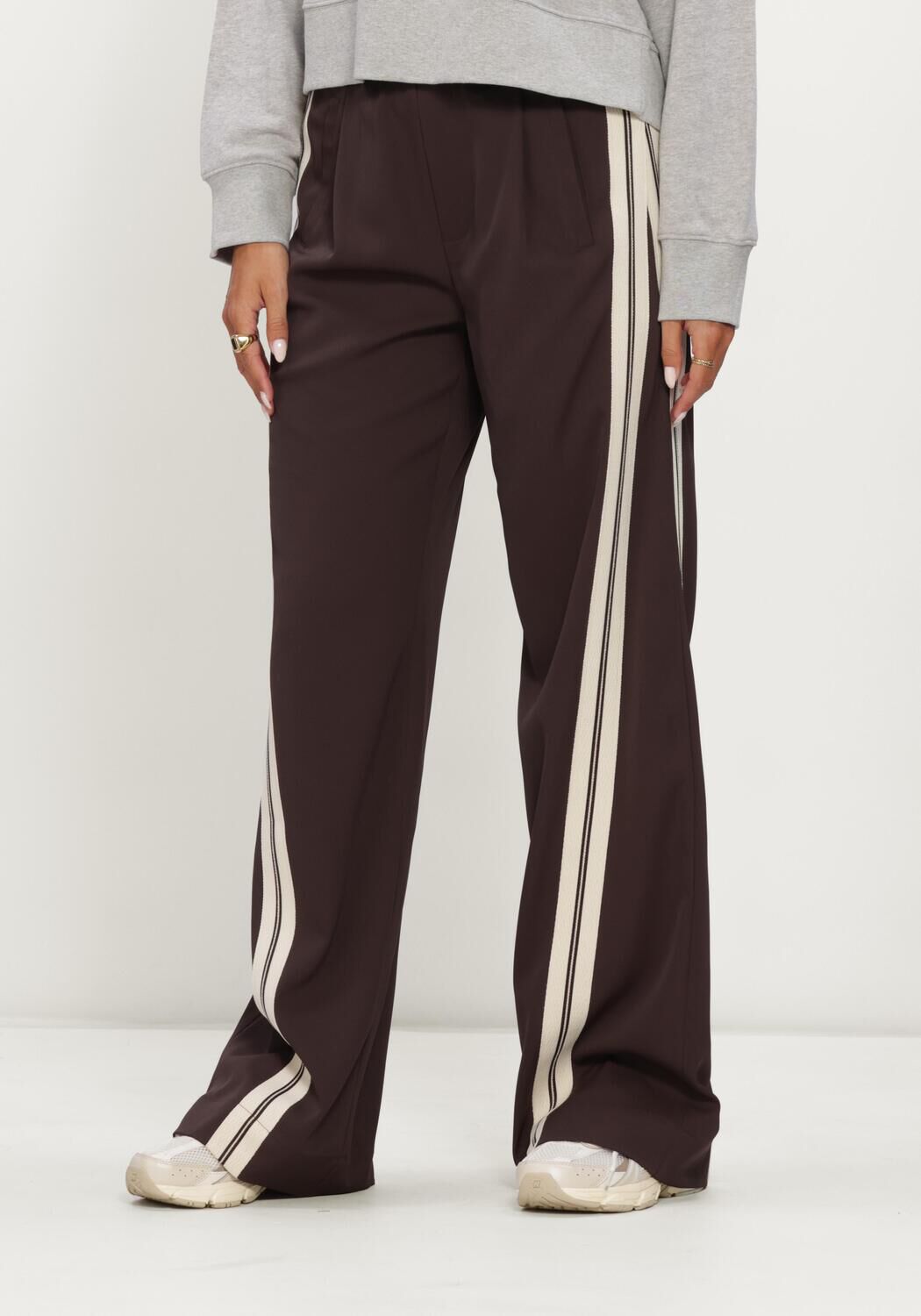 Braune CO'COUTURE Weite Hose ALINICC DOUBLE PANEL PANT - large