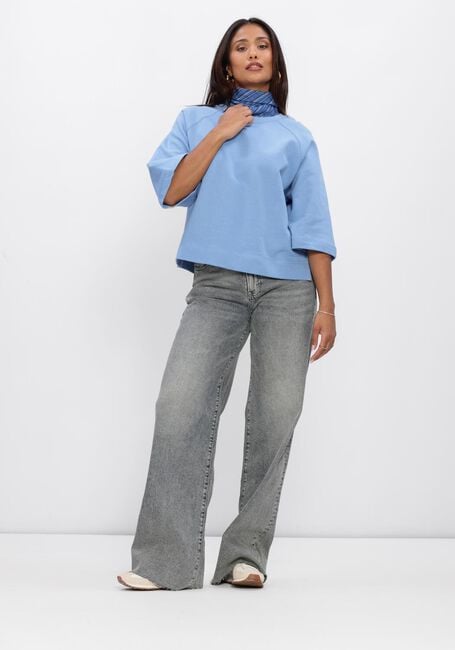 Blaue CATWALK JUNKIE Pullover SHORT SLEEVE SWEATER - large