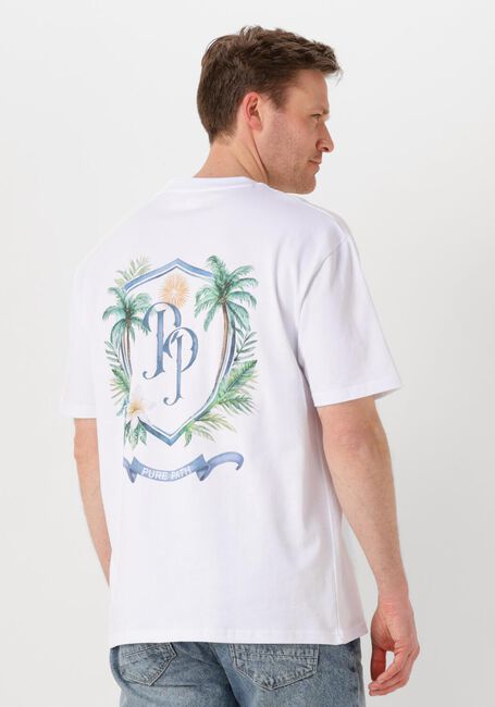 Weiße PURE PATH T-shirt LOOSE FIT CREWNECK SS T-SHIRTS - large