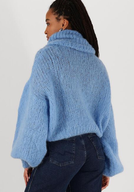 Blaue AMERICAN DREAMS Rollkragenpullover PEPPER ROLL NECK CROPPED - large