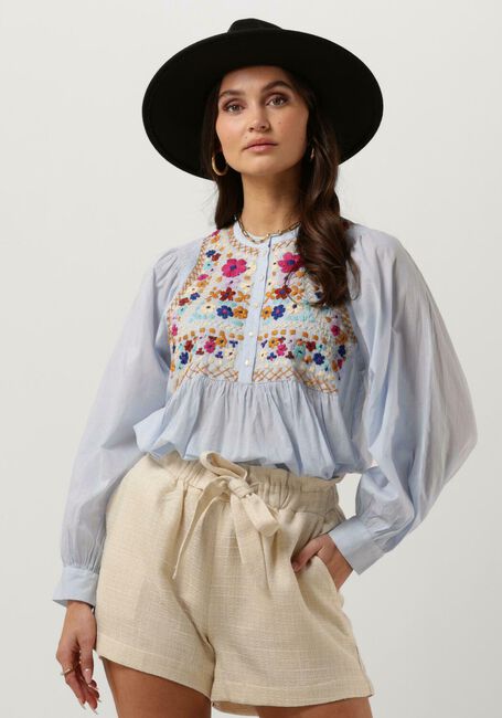 Hellblau ANTIK BATIK Blusen LENY BLOUSE - large