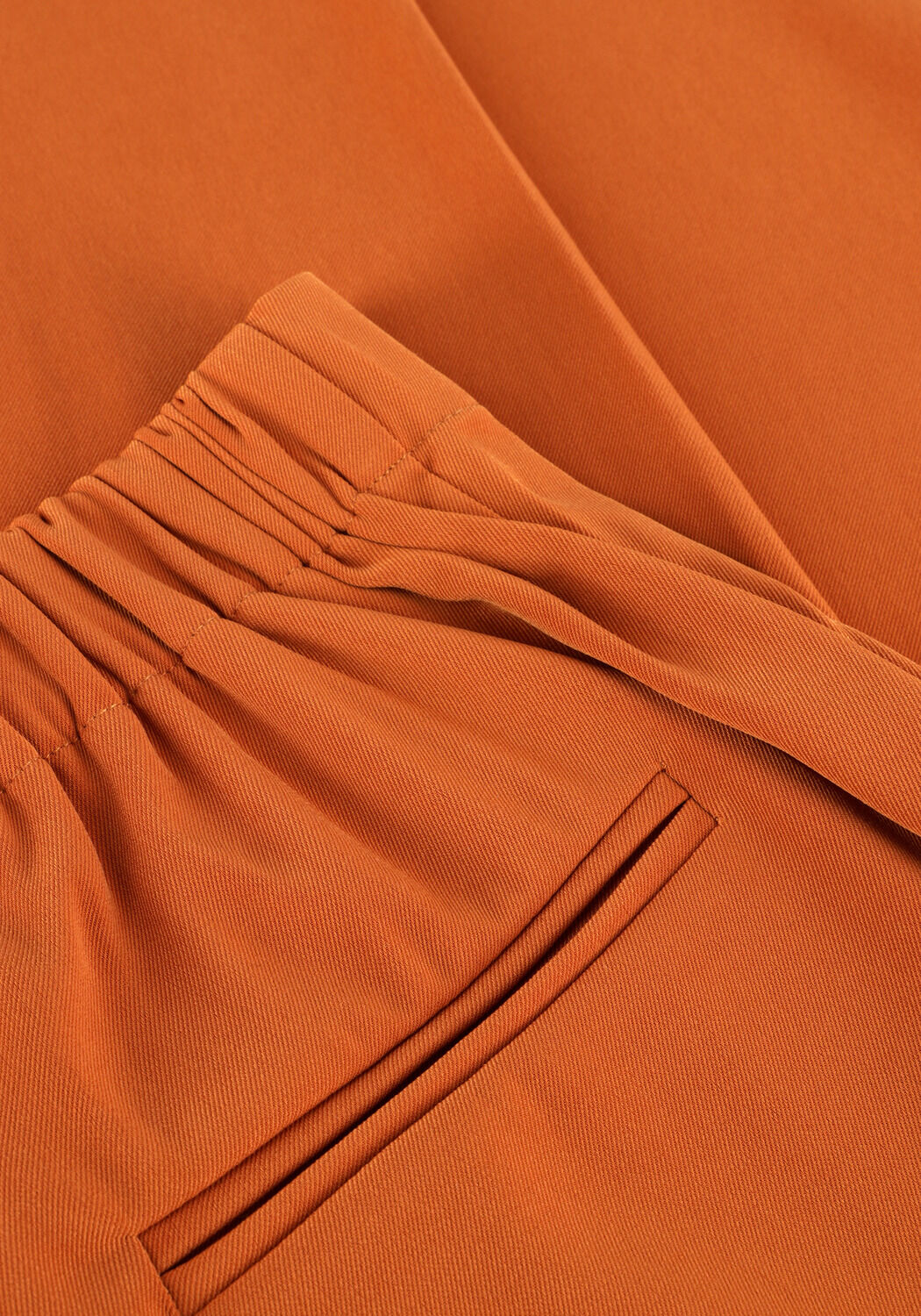 Camelfarbene YDENCE Weite Hose PANTS SOLANGE TALL - large