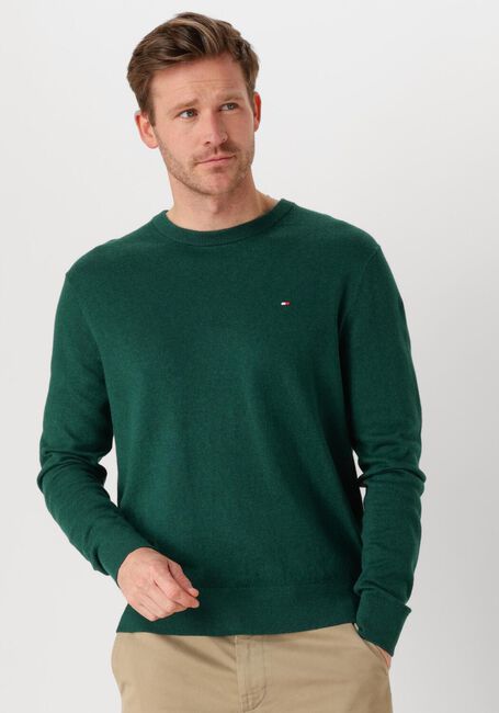 Dunkelgrün TOMMY HILFIGER Pullover PIMA ORG CTN CASHMERE CREW NECK - large