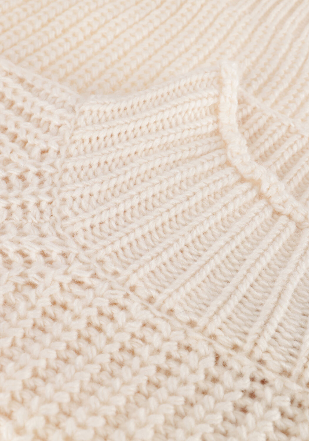 Nicht-gerade weiss NOTRE-V Pullover HEAVY KNIT TOP - large