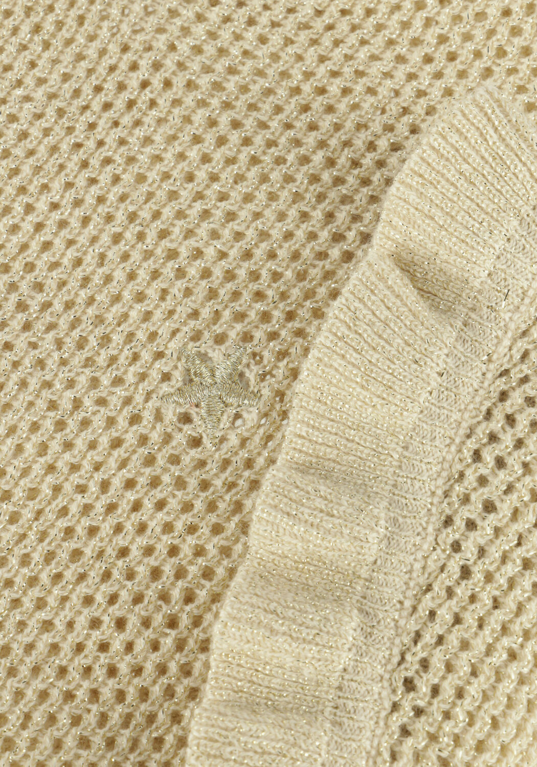 Ecru LIKE FLO T-shirt EMMA FLO GLITTER TOP - large