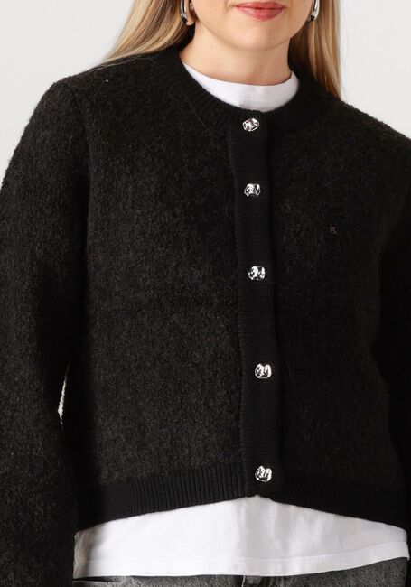 Schwarze MSCH COPENHAGEN Pullover MSCHNERIDA KNIT JACKET - large