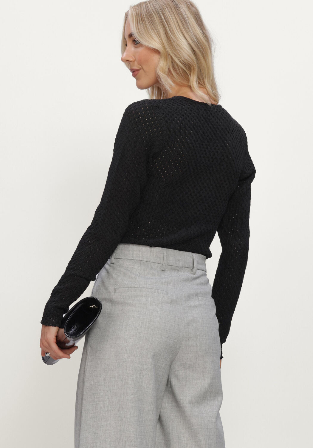 Schwarze COPENHAGEN MUSE Blusen CMBOBBIE-BLOUSE - large