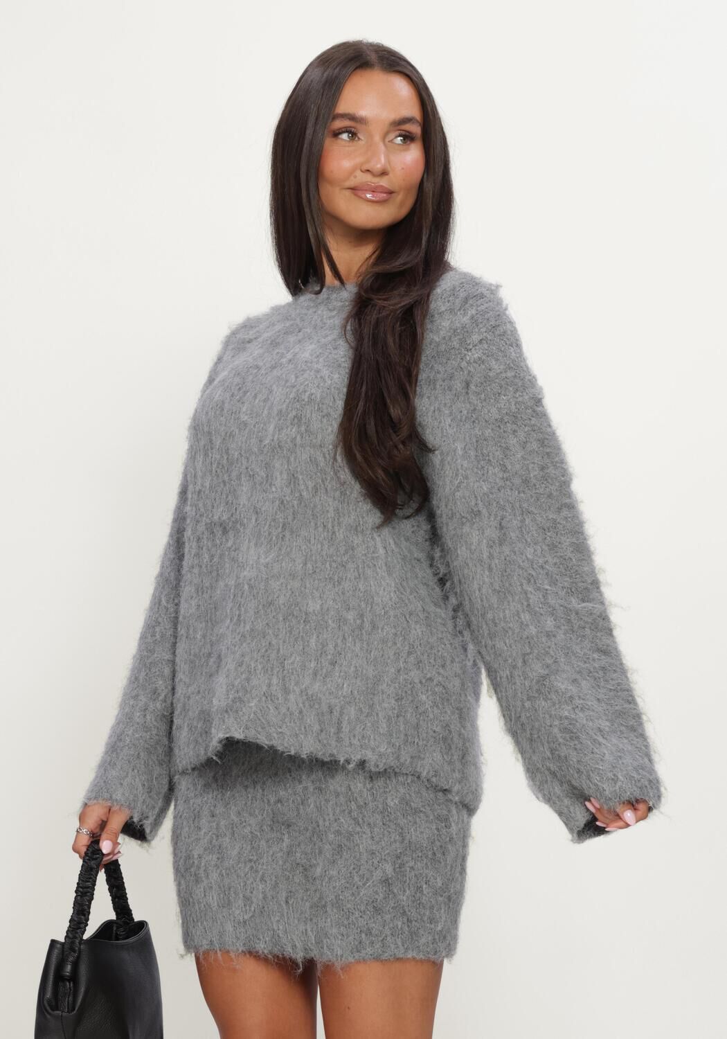 Graue NOTRE-V Pullover NV-ILKE - large