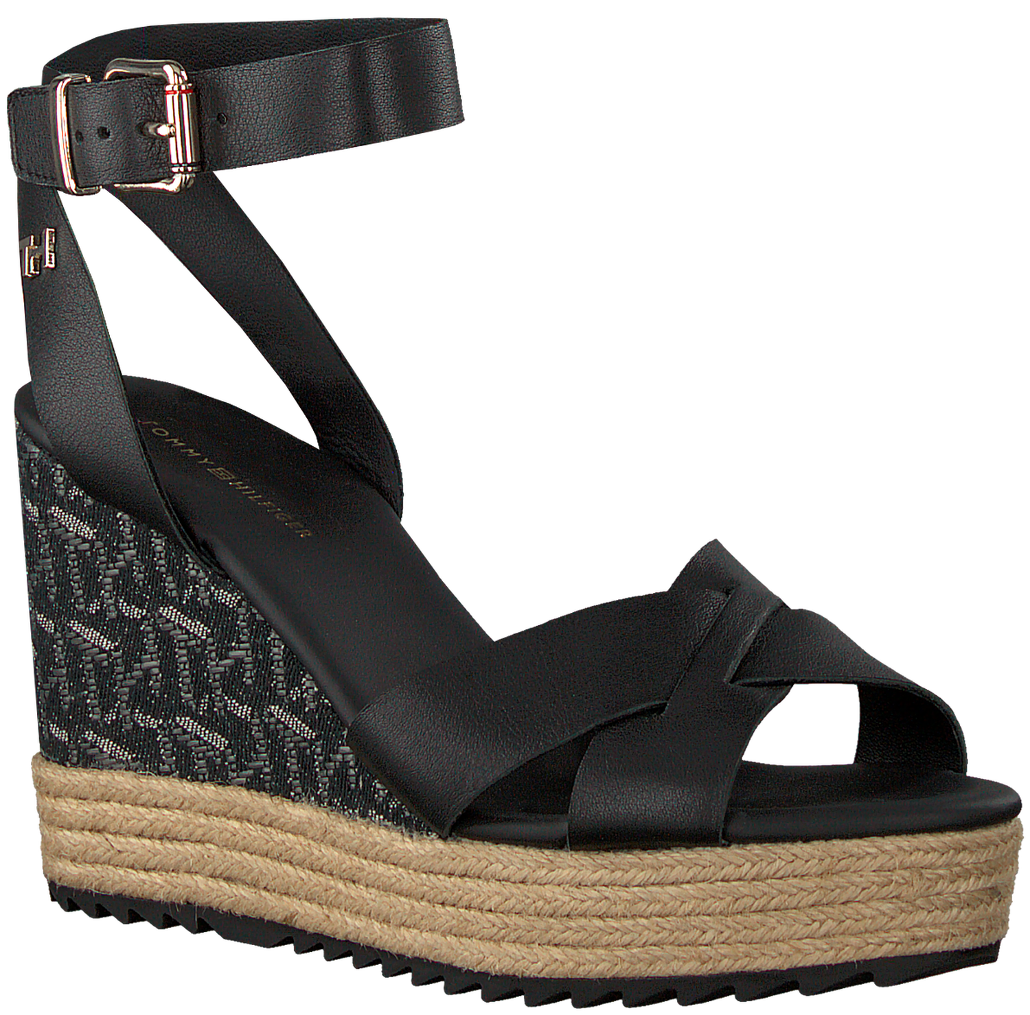 Tommy hilfiger sandalen schwarz clearance