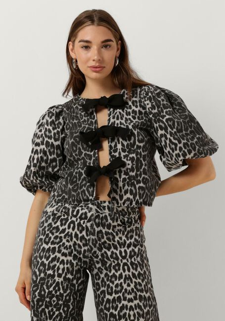 Graue CO'COUTURE Top LEOCC BOW BLOUSE - large