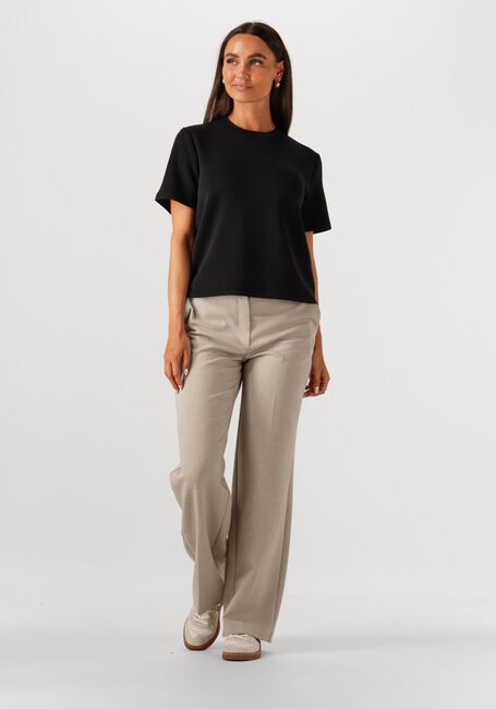 Schwarze SELECTED FEMME Top SLFTENNY SS BOXY O-NECK - large