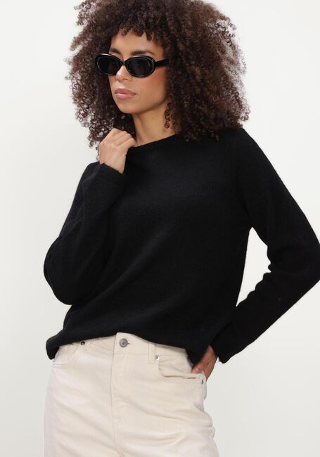 Schwarze SELECTED WOMEN Pullover SLWLULU NEW LS KNIT O-NECK - large